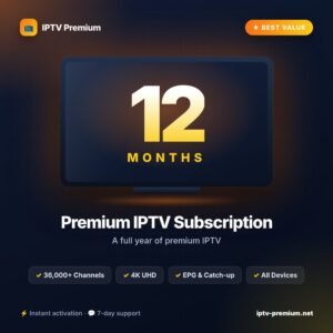 iptv premium for 12 months