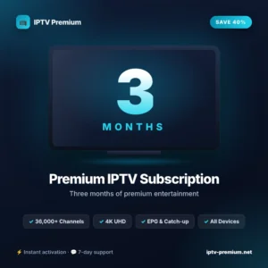 iptv premium for 3 months